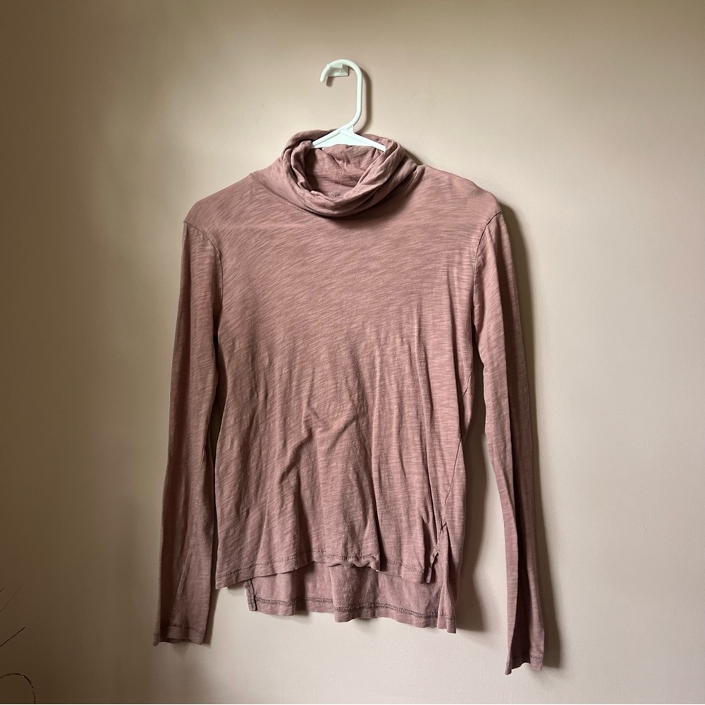 Madewell Plum Purple Turtleneck Longsleeve Top